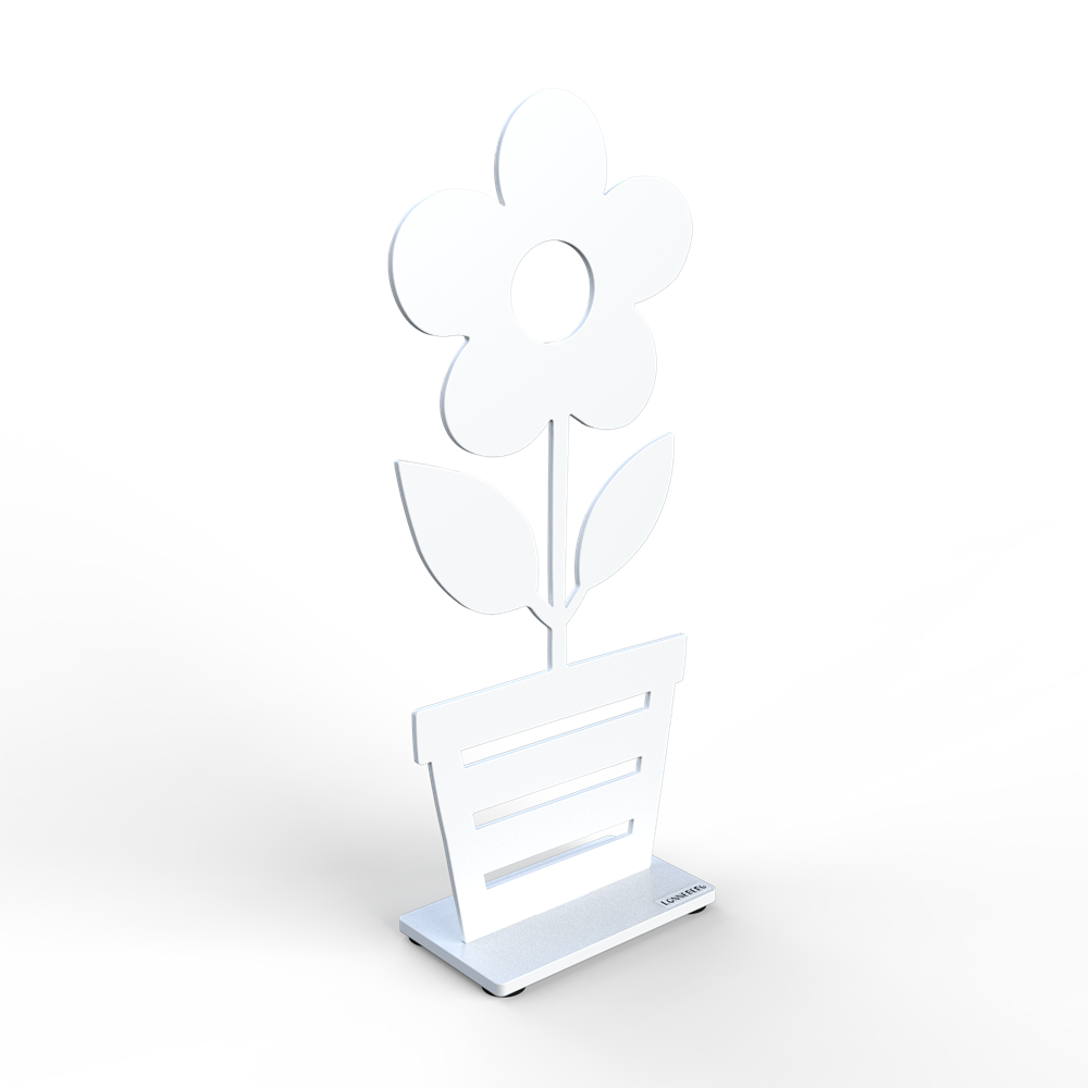 Blomma i kruka 30 cm vit