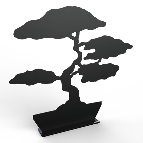 Bonsai 50 cm svart struktur