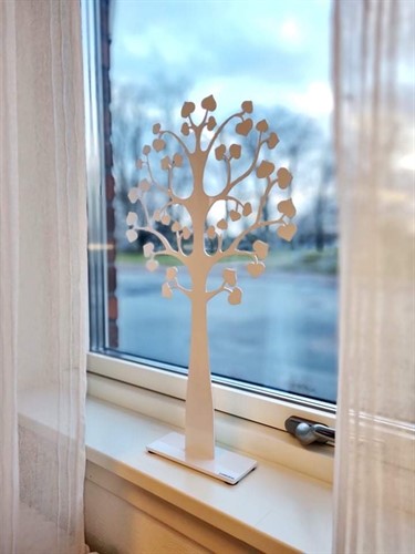 Tree of love in window
