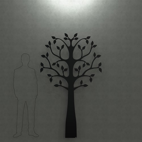 Väggträd svart 220cm