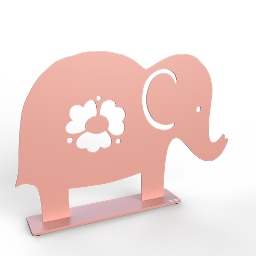 Elefant ljusrosa