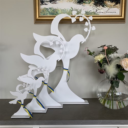 Fredsduva vit 20, 30, 50 och 70 cm