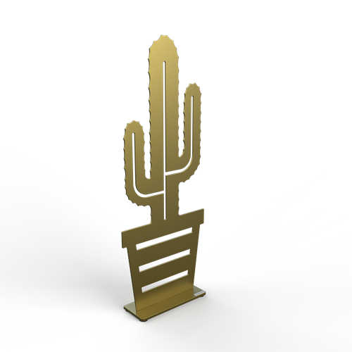 Kaktus Cowboy 50 cm guld