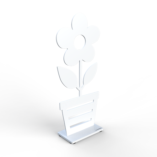 Blomma i kruka 30 cm vit