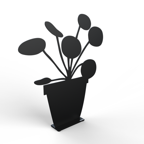 Elefantöra i kruka 50 cm svart struktur