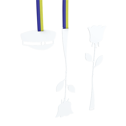 Rosor och studentmössa