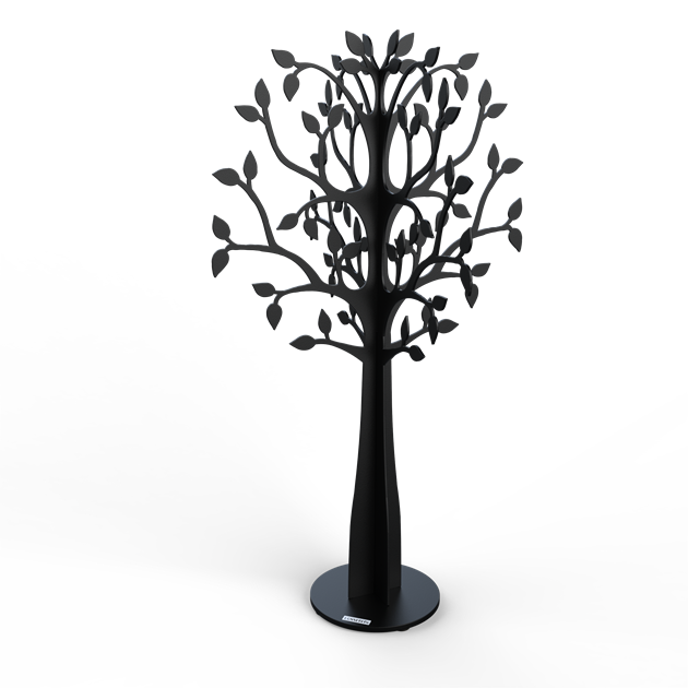 X-Träd glest 30 cm svart struktur