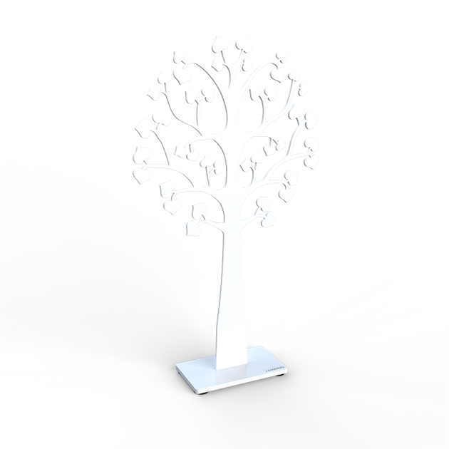 Träd love 35 cm vit