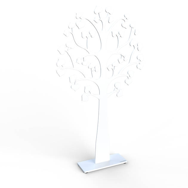Träd love 50 cm vit