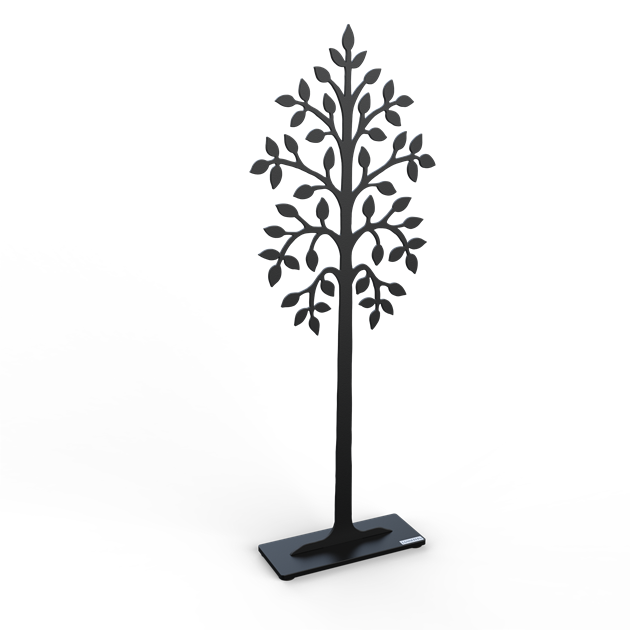 Träd björk 50 cm svart struktur