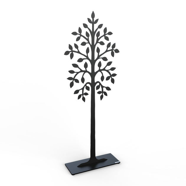 Träd björk 70 cm svart struktur