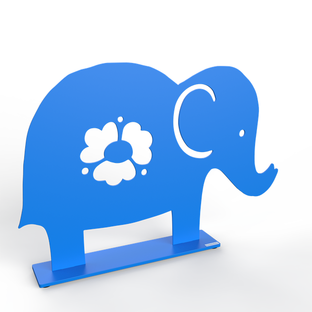 Elephant 10 cm light blue