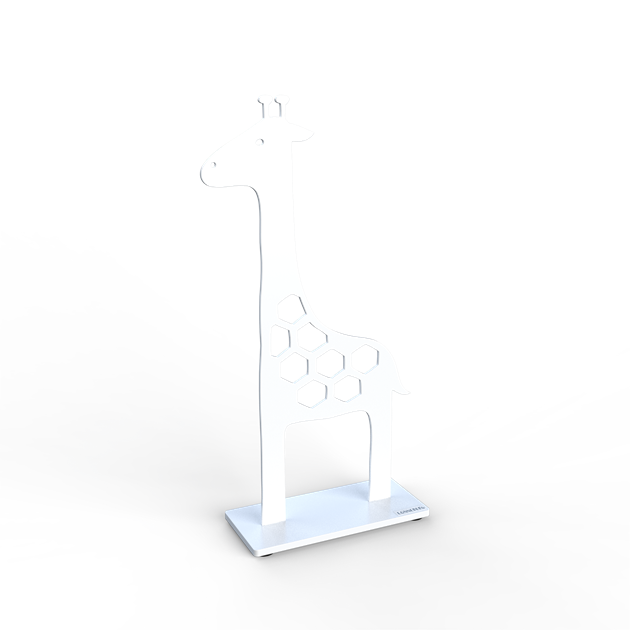 Giraffe 30 cm white