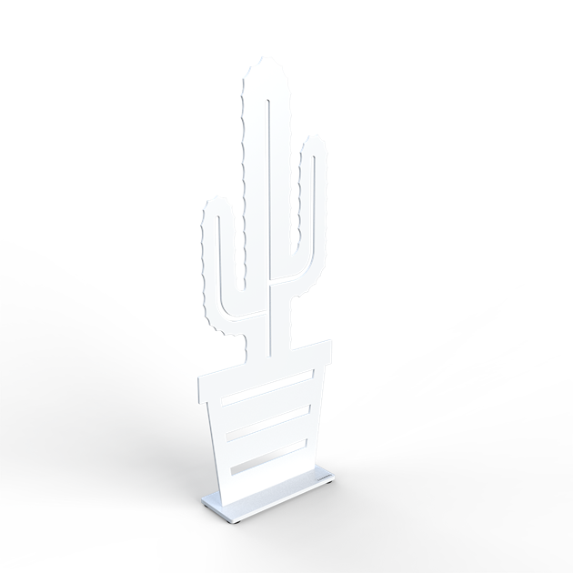 Cactus Cowboy 50 cm white
