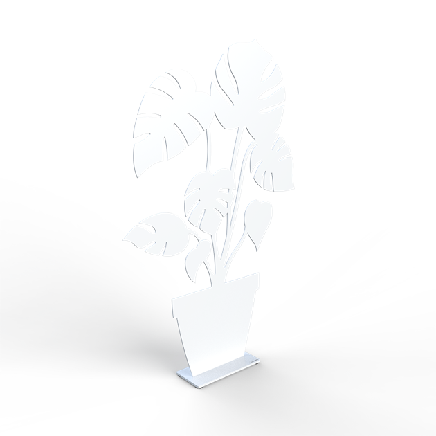 Monstera 70 cm white