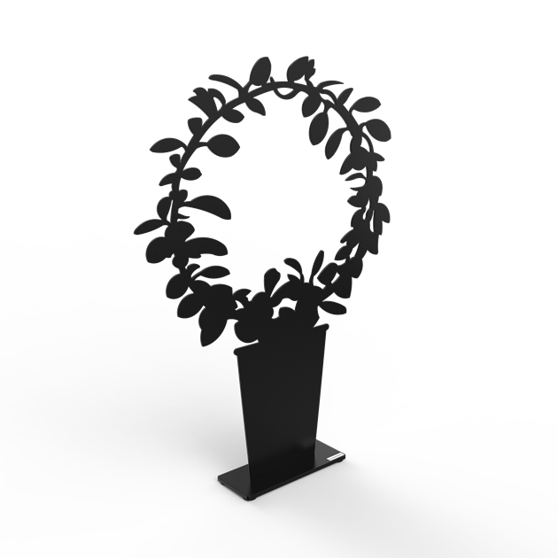Hoya in a circle 50 cm black structure