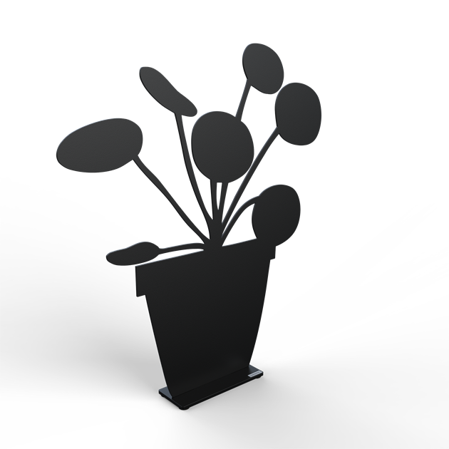 Elephant ear 50 cm black structure