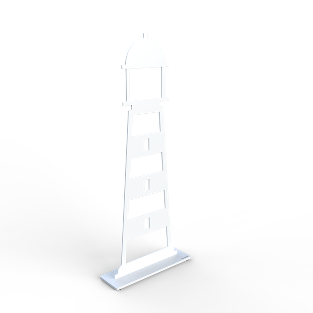 Lighthouse 50 cm white