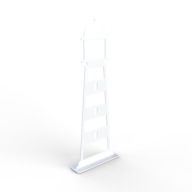 Lighthouse 70 cm white