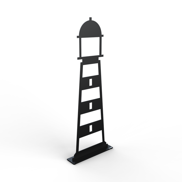 Lighthouse 70 cm black structure