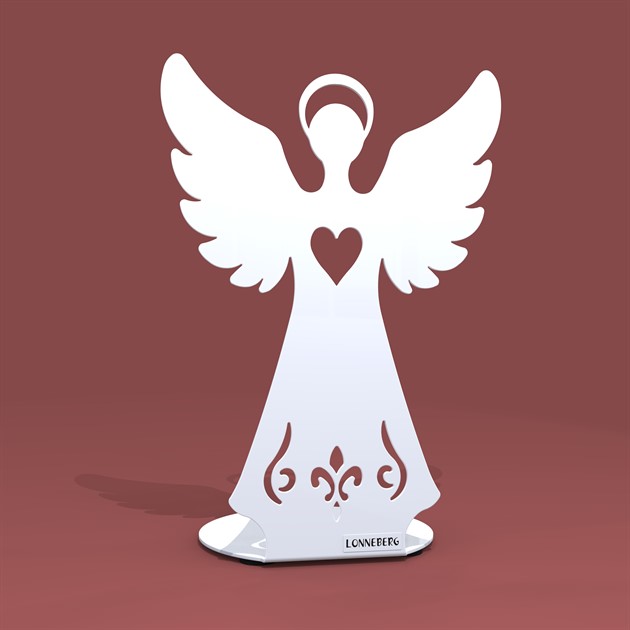 Angel with light plate