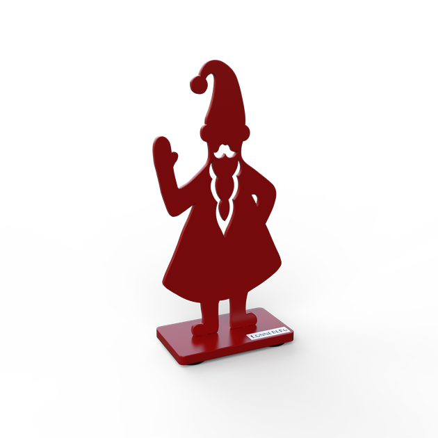 Santa Claus 15 cm red