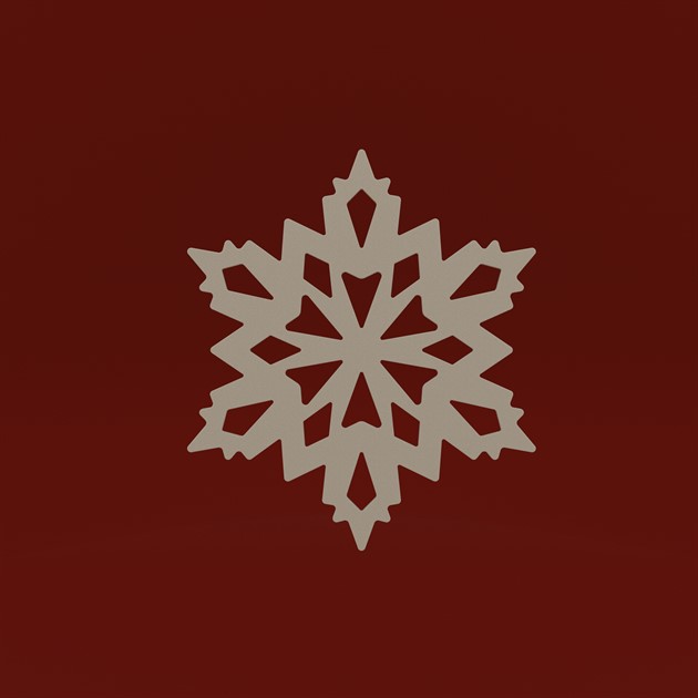 Frost star 15 cm greige