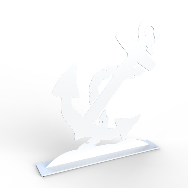 Anchor 50 cm white structure