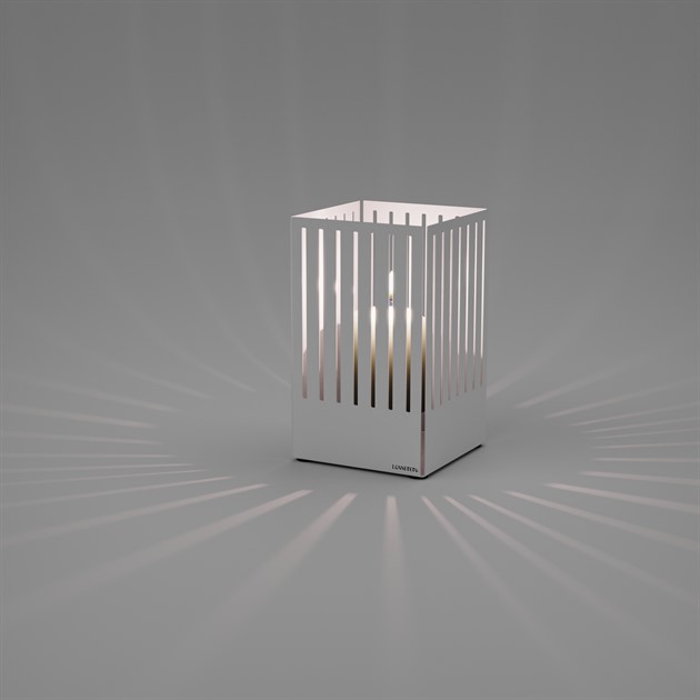 Lykta Linje 20 cm vit